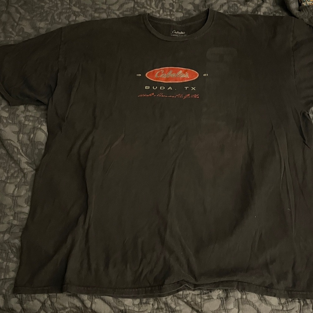 Cabela's Black Graphic Men’s Tee 3XL